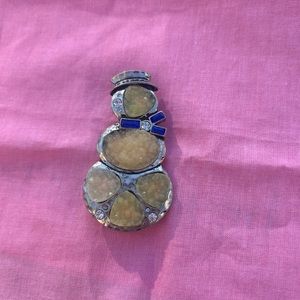 Vintage Snowman Brooch/Pendant